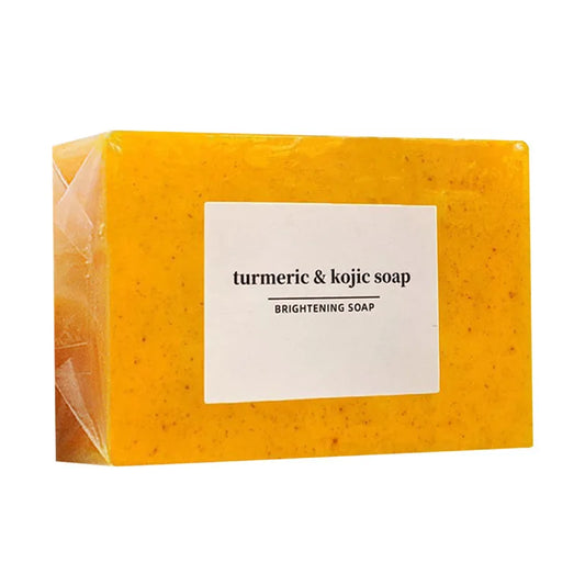 100g Turmeric & Kojic Acid Soap, Whitening, Anti-aging, Moisturizing Handmade Soap for Face & Body, Dark Spot & Acne Treatment