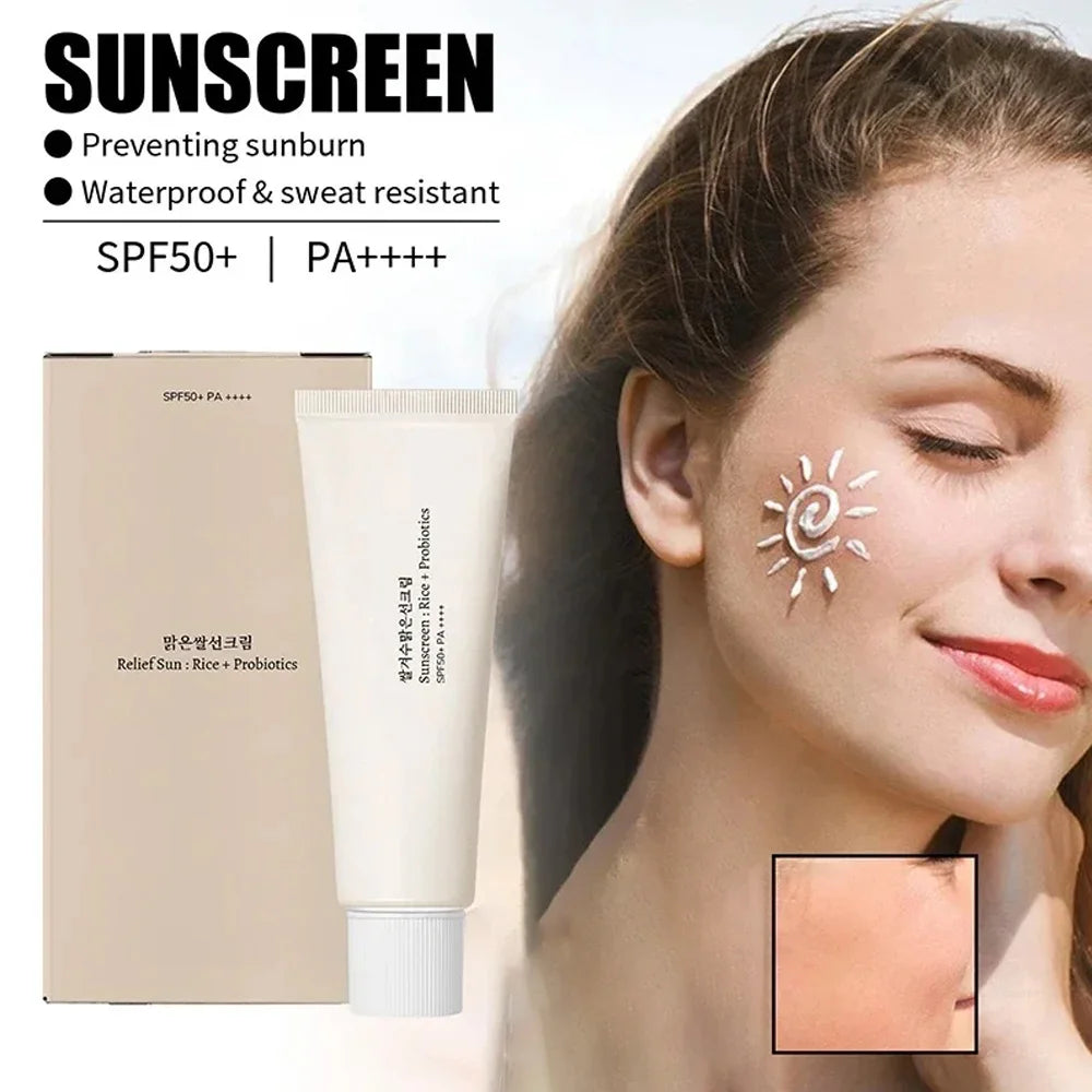Korean Rice Probiotic Sunscreen (SPF50+) and Skin Whitening Cream