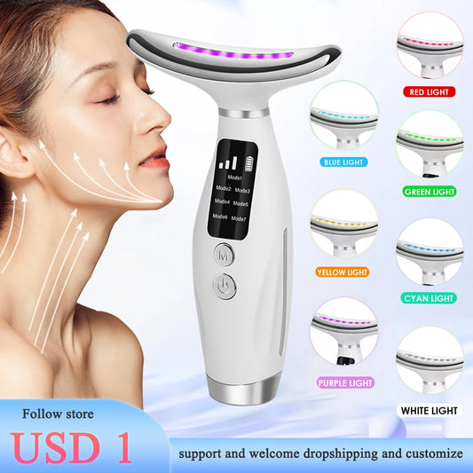 Neck and Face Beauty Device
