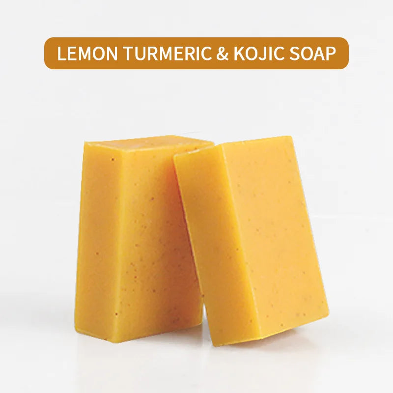 100g Turmeric & Kojic Acid Soap, Whitening, Anti-aging, Moisturizing Handmade Soap for Face & Body, Dark Spot & Acne Treatment