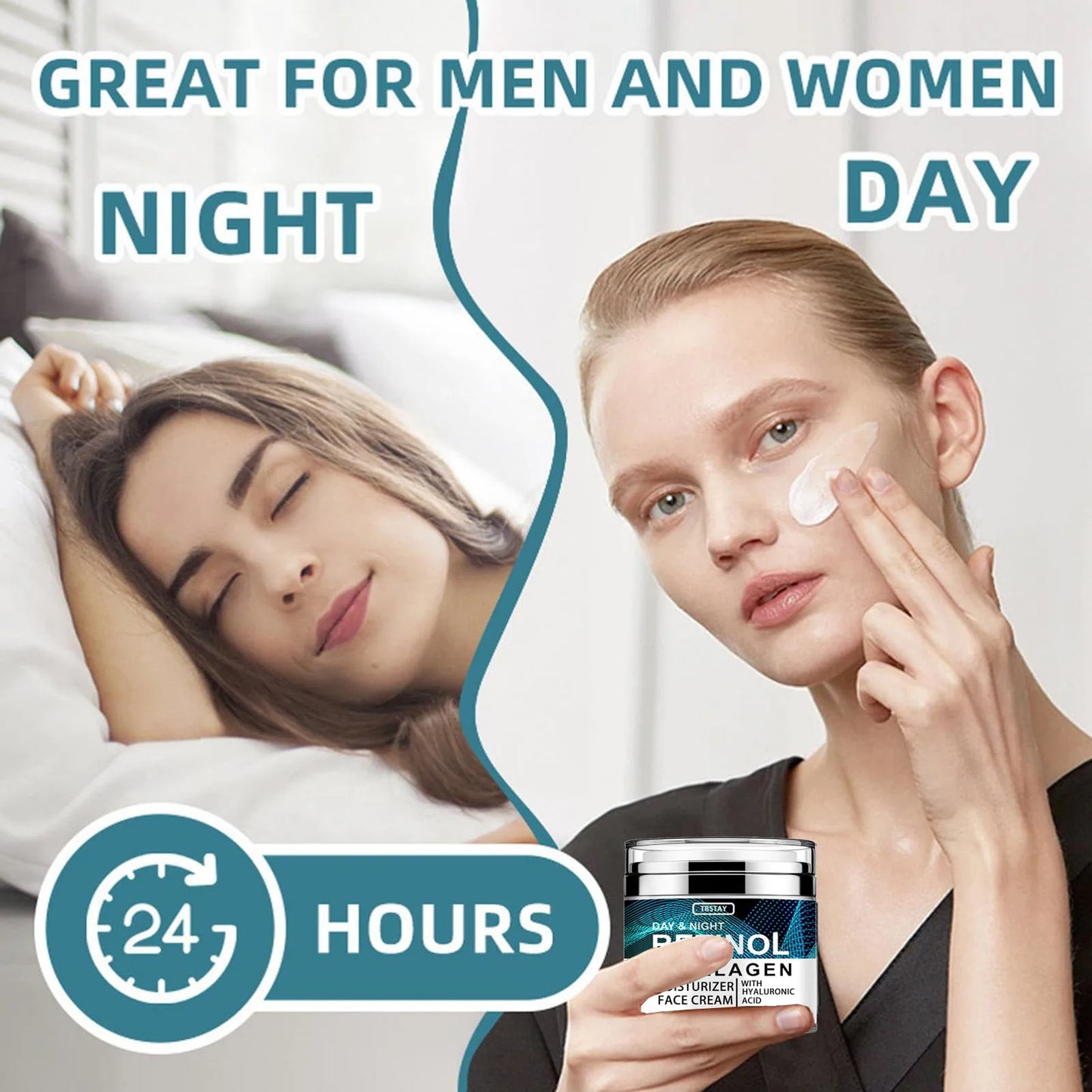 Collagen Cream for Face with Retinol and Hyaluronic Acid